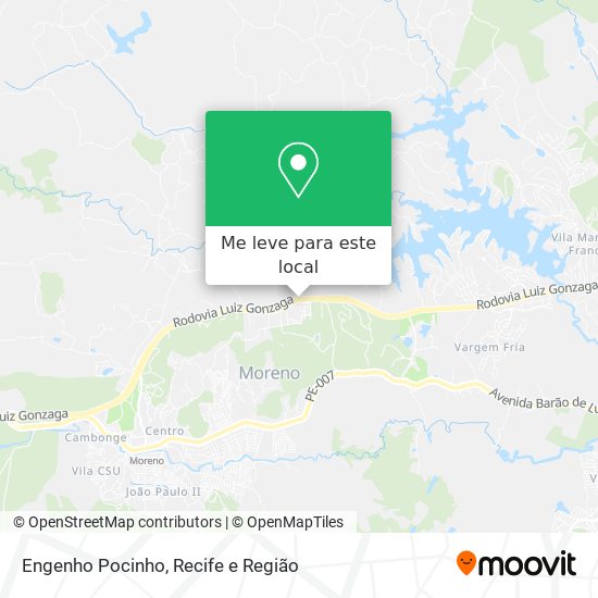 Engenho Pocinho mapa