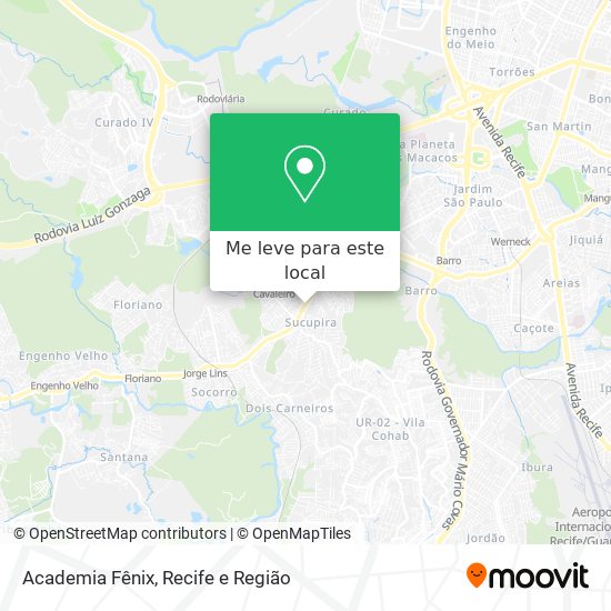 Academia Fênix mapa