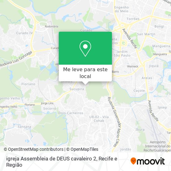 igreja Assembleia de DEUS cavaleiro 2 mapa