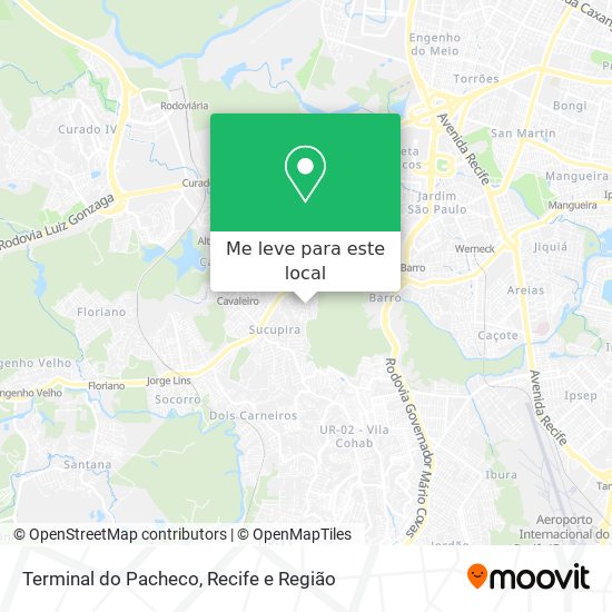 Terminal do Pacheco mapa