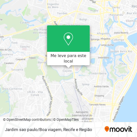 Jardim sao paulo/Boa viagem mapa