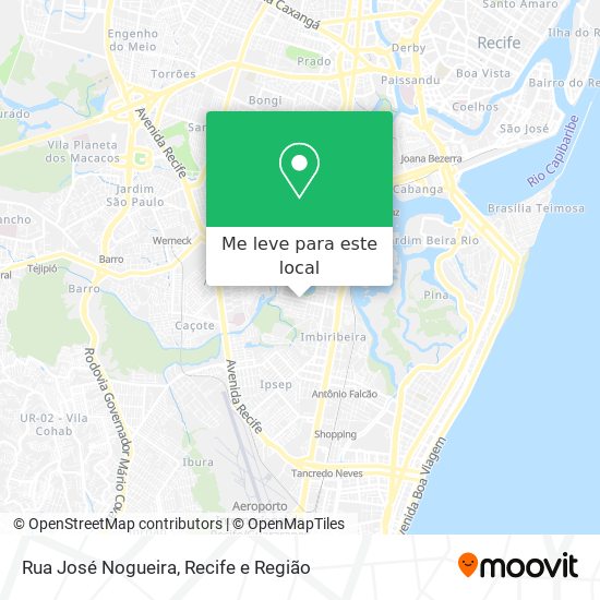 Rua José Nogueira mapa