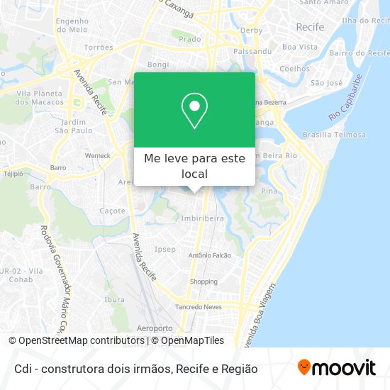 Cdi - construtora dois irmãos mapa