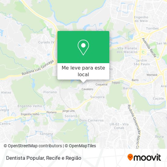 Dentista Popular mapa