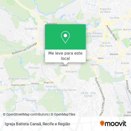 Igreja Batista Canaã mapa