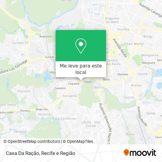 Casa Da Ração mapa