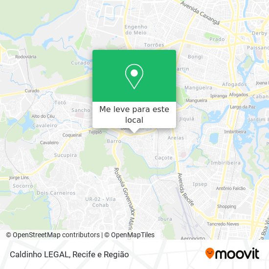 Caldinho LEGAL mapa