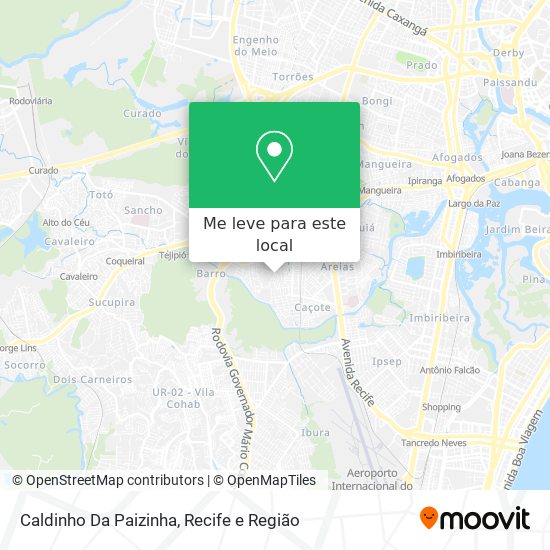Caldinho Da Paizinha mapa