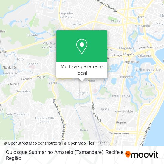 Quiosque Submarino Amarelo (Tamandare) mapa
