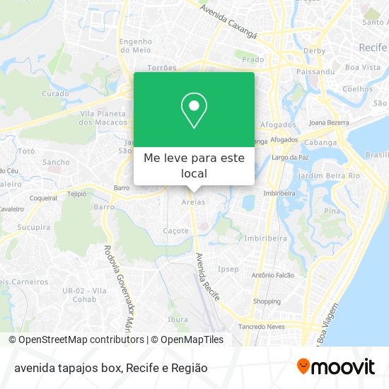 avenida tapajos box mapa