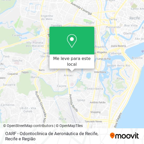 OARF - Odontoclínica de Aeronáutica de Recife mapa