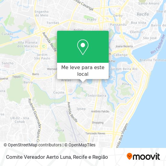 Comite Vereador Aerto Luna mapa
