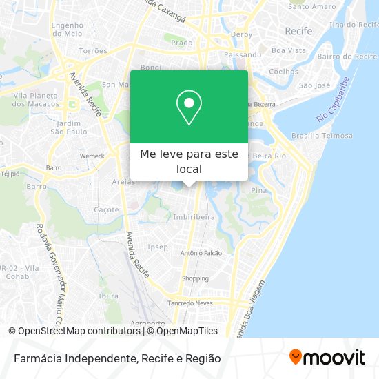 Farmácia Independente mapa