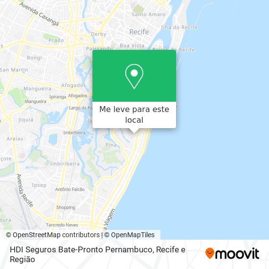 HDI Seguros Bate-Pronto Pernambuco mapa