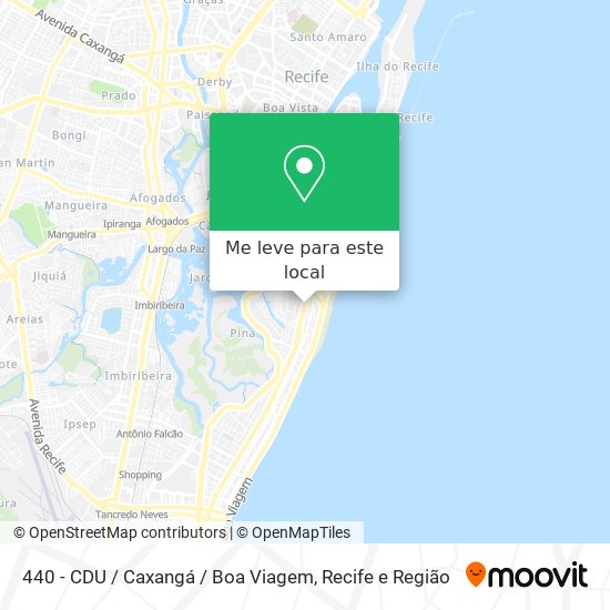440 - CDU / Caxangá / Boa Viagem mapa