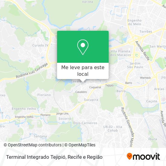 Terminal Integrado Tejipió mapa