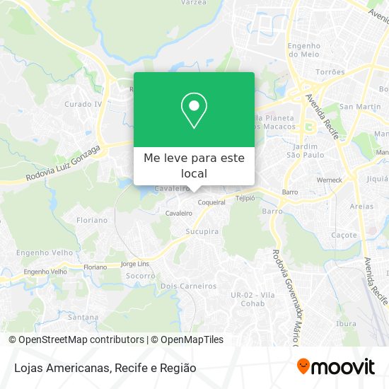 Lojas Americanas mapa
