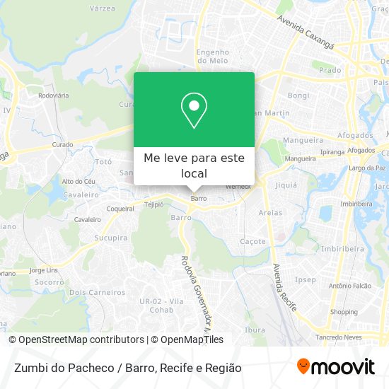 Zumbi do Pacheco / Barro mapa