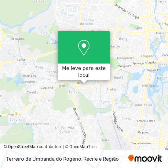 Terreiro de Umbanda do Rogério mapa