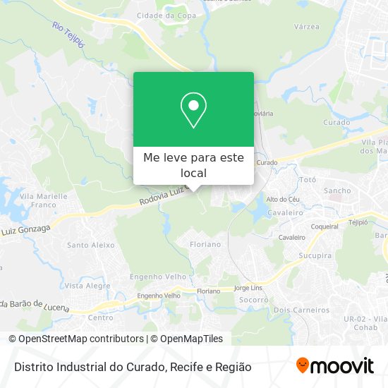Distrito Industrial do Curado mapa