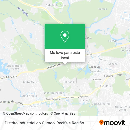 Distrito Industrial do Curado mapa