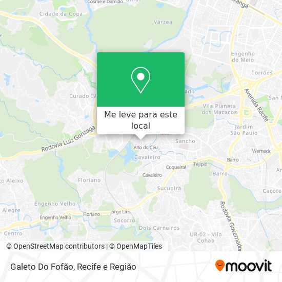 Galeto Do Fofão mapa