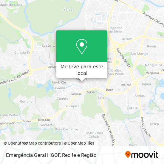 Emergência Geral HGOF mapa