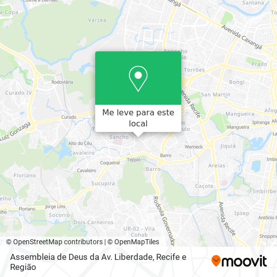 Assembleia de Deus da Av. Liberdade mapa