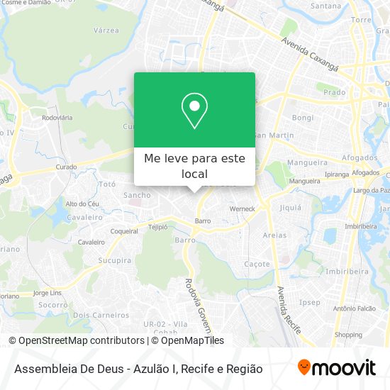 Assembleia De Deus - Azulão I mapa