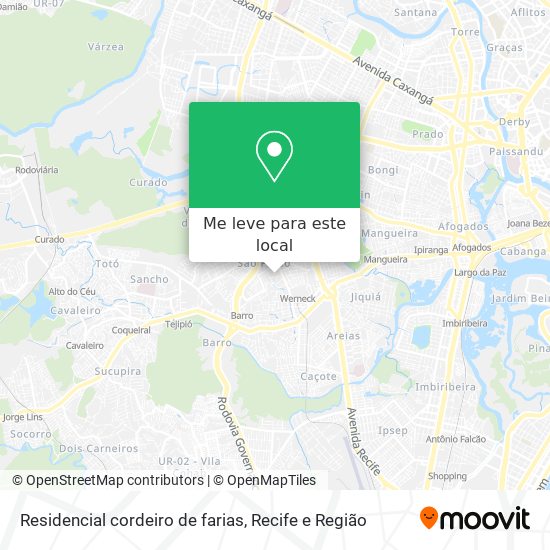 Residencial cordeiro de farias mapa