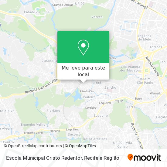 Escola Municipal Cristo Redentor mapa