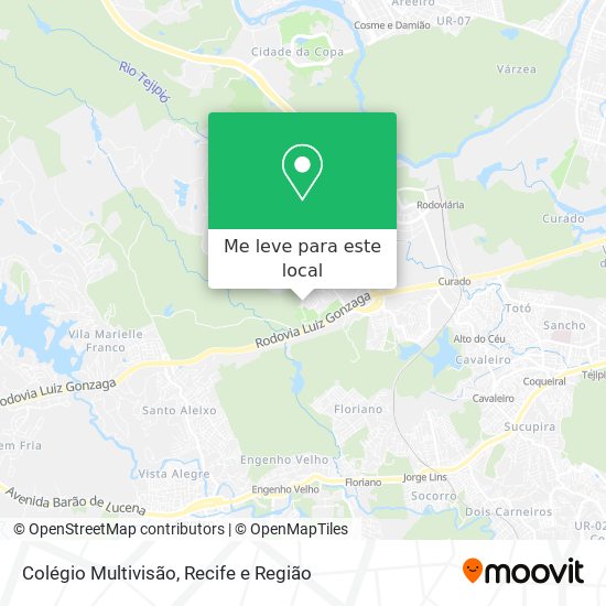 Colégio Multivisão mapa