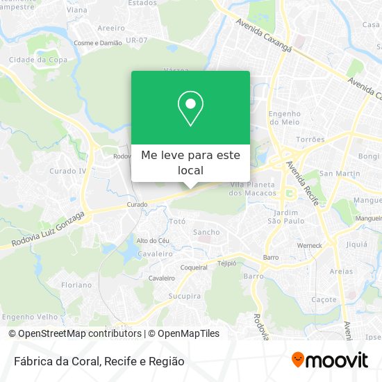 Fábrica da Coral mapa