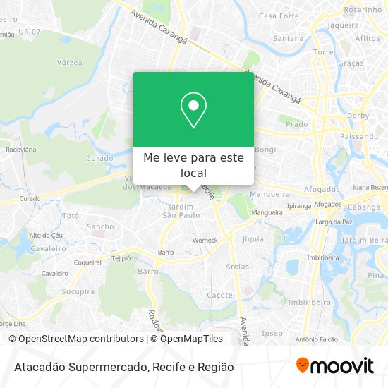 Atacadão Supermercado mapa