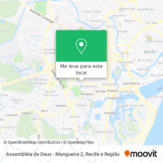 Assembléia de Deus - Mangueira 2 mapa