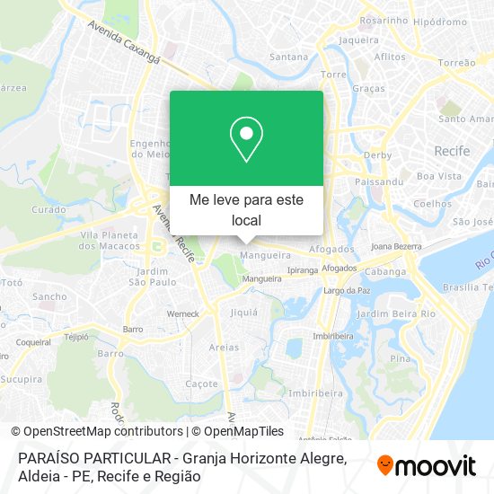 PARAÍSO PARTICULAR - Granja Horizonte Alegre, Aldeia - PE mapa