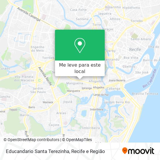 Educandario Santa Terezinha mapa
