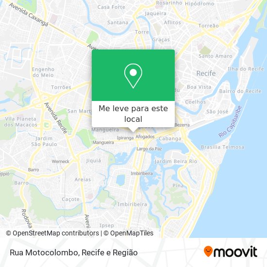 Rua Motocolombo mapa