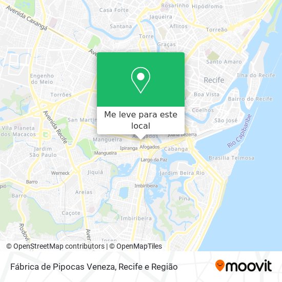 Fábrica de Pipocas Veneza mapa