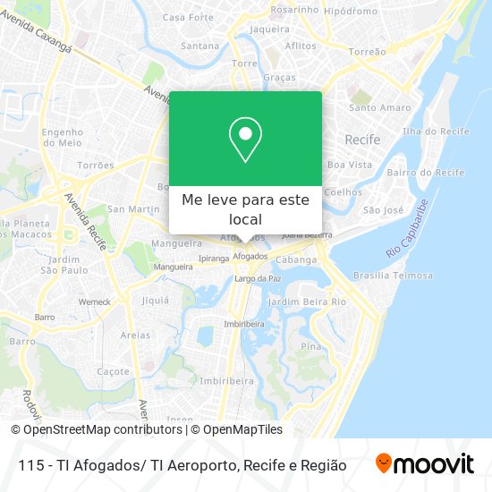 115 - TI Afogados/ TI Aeroporto mapa