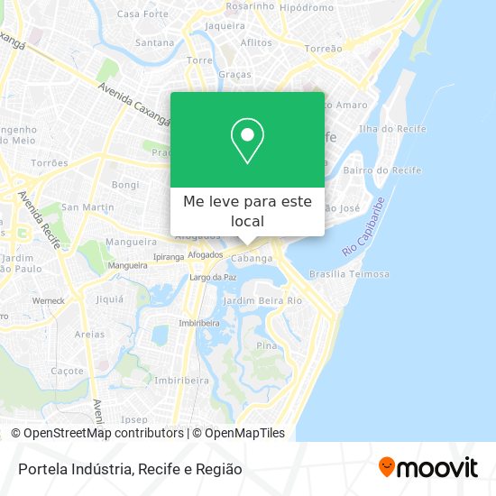 Portela Indústria mapa