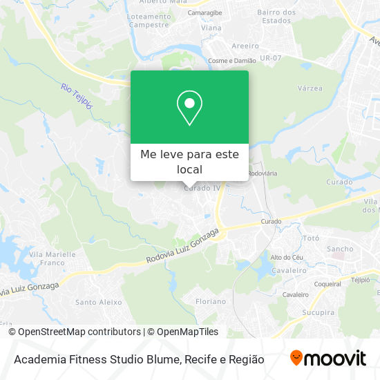 Academia Fitness Studio Blume mapa