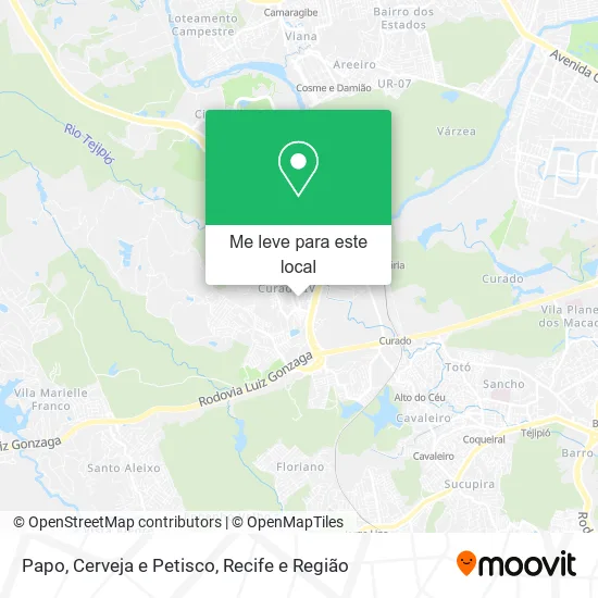 Papo, Cerveja e Petisco mapa