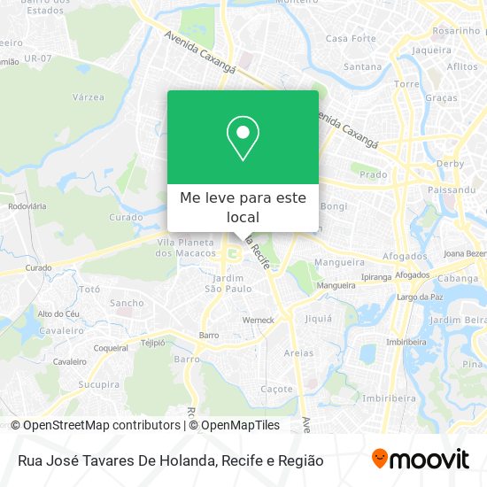 Rua José Tavares De Holanda mapa