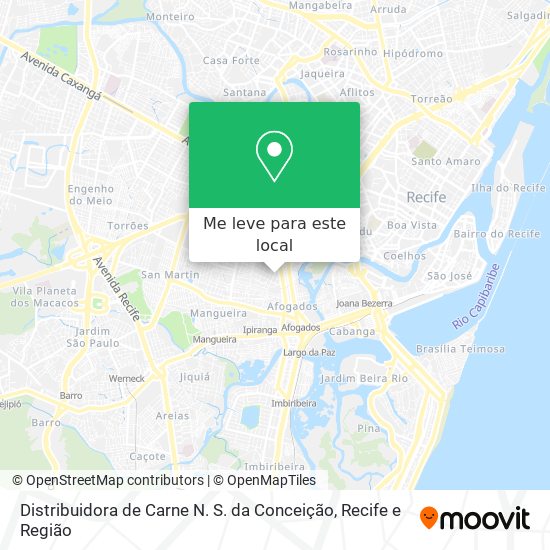 Distribuidora de Carne N. S. da Conceição mapa