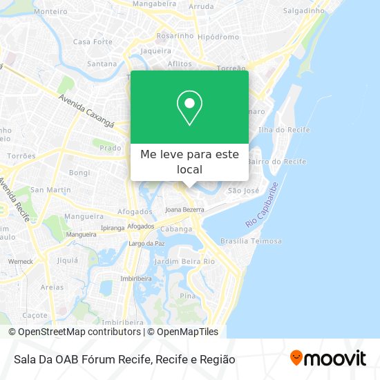 Sala Da OAB Fórum Recife mapa