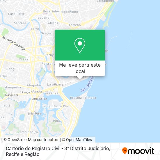 Cartório de Registro Civil - 3° Distrito Judiciário mapa