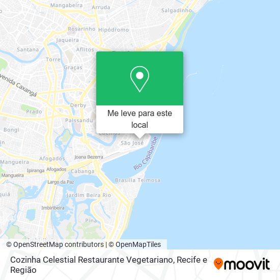 Cozinha Celestial Restaurante Vegetariano mapa
