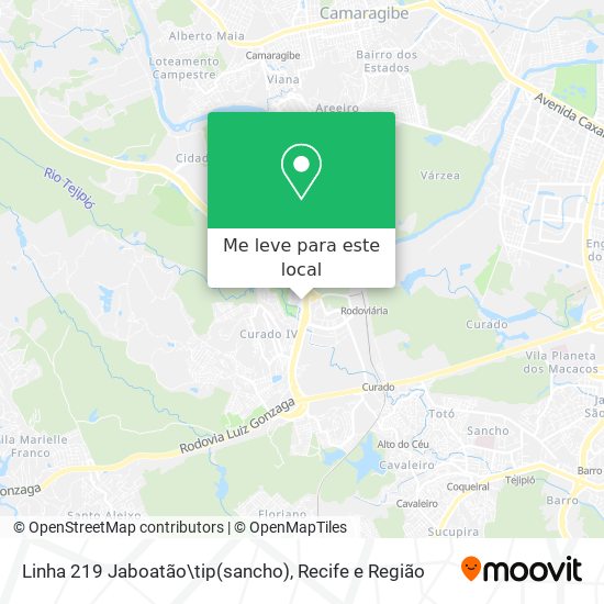 Linha 219 Jaboatão\tip(sancho) mapa