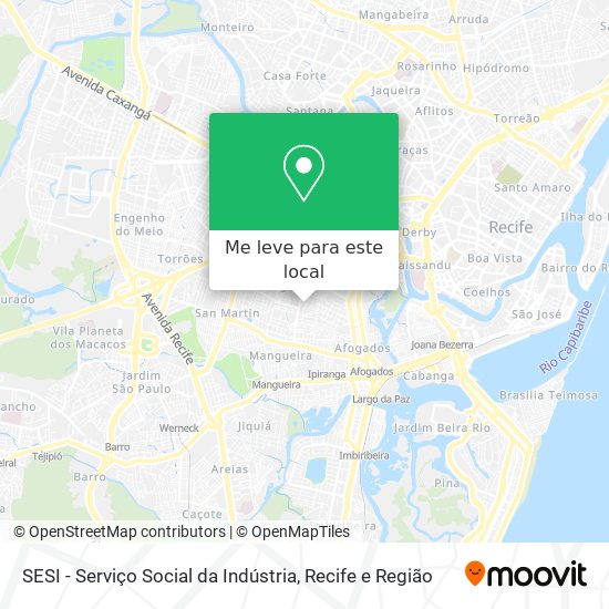 SESI - Serviço Social da Indústria mapa